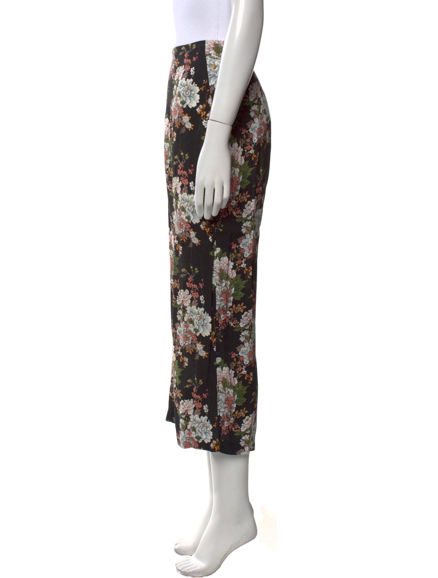 Reformation Floral Print Straight Leg Pants