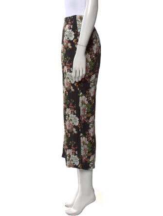 Reformation Floral Print Straight Leg Pants