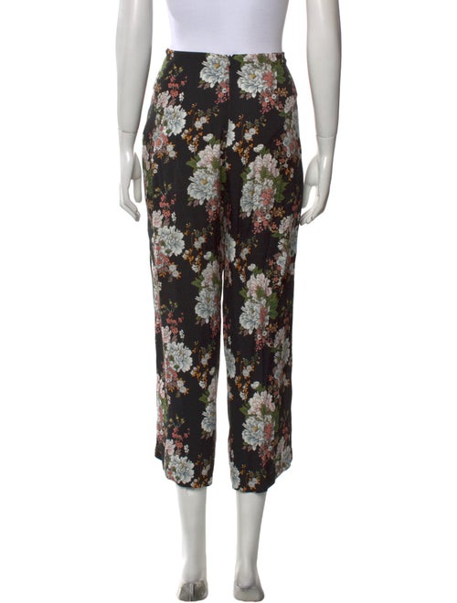 Reformation Floral Print Straight Leg Pants