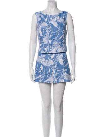 Reformation Linen Printed Skirt Set