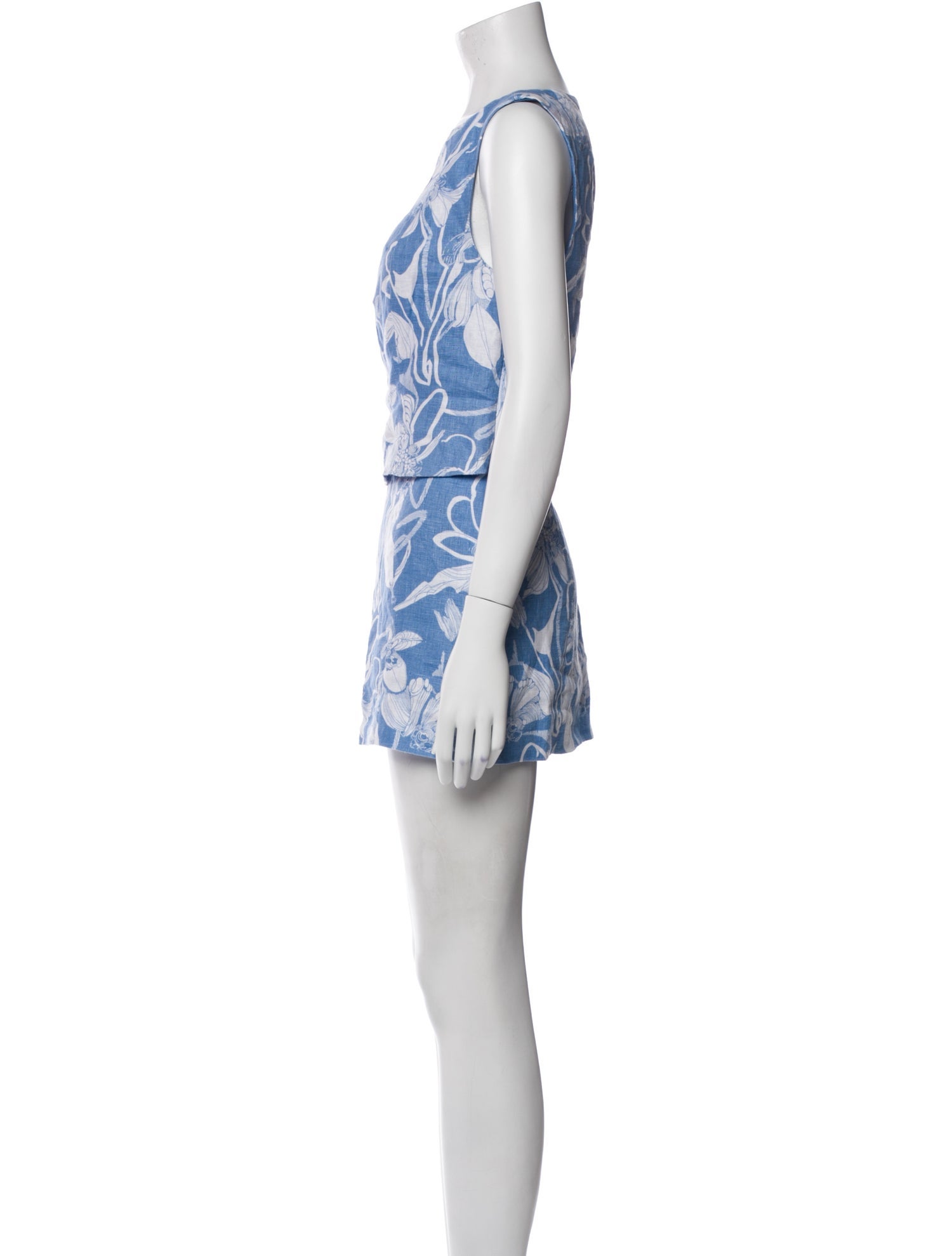 Reformation Linen Printed Skirt Set