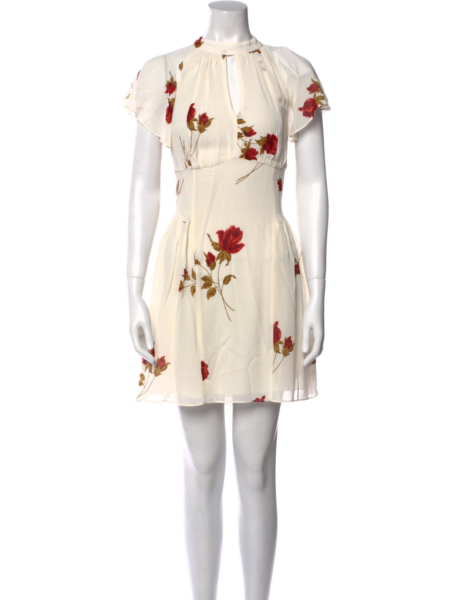 Reformation Floral Print Mini Dress