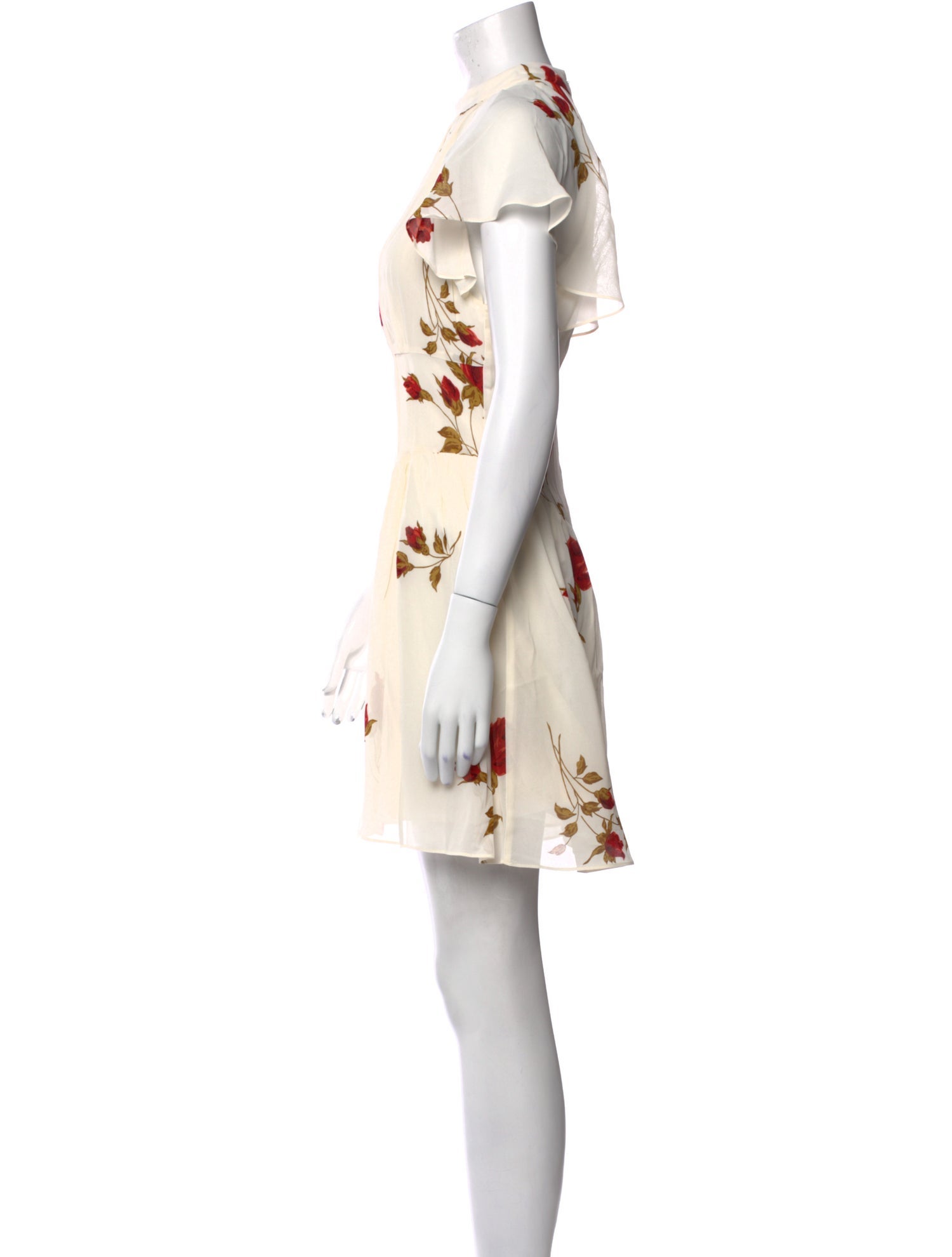 Reformation Floral Print Mini Dress