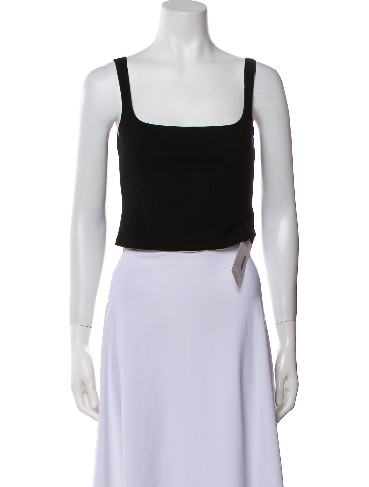 Reformation Square Neckline Sleeveless Crop Top