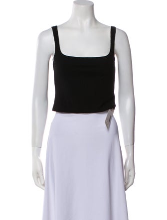 Reformation Square Neckline Sleeveless Crop Top