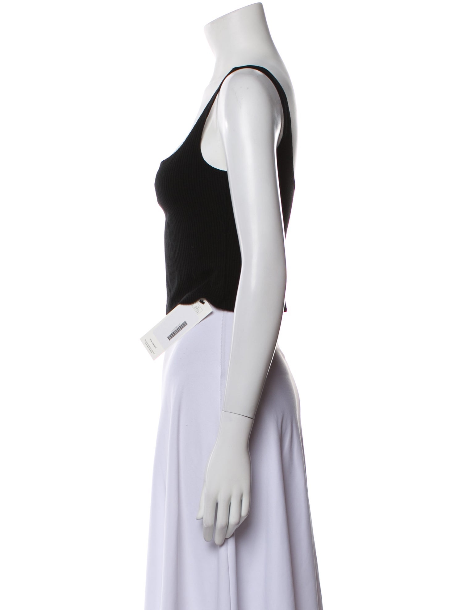 Reformation Square Neckline Sleeveless Crop Top