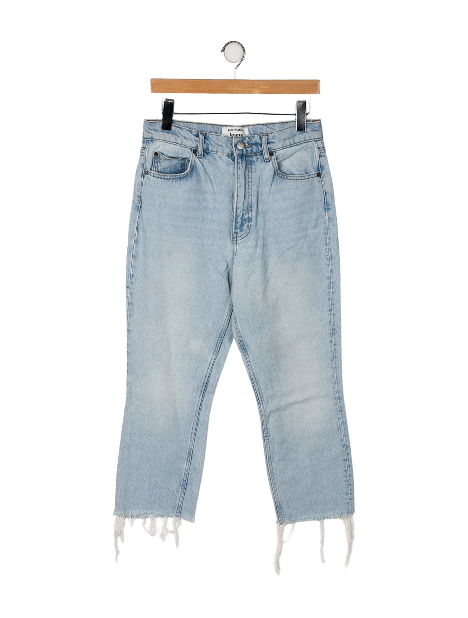 Reformation Mid-Rise Straight Leg Jeans