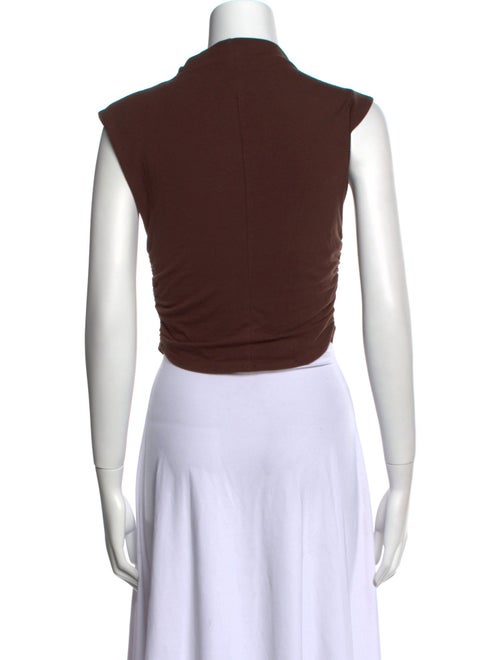 Reformation Mock Neck Sleeveless Crop Top