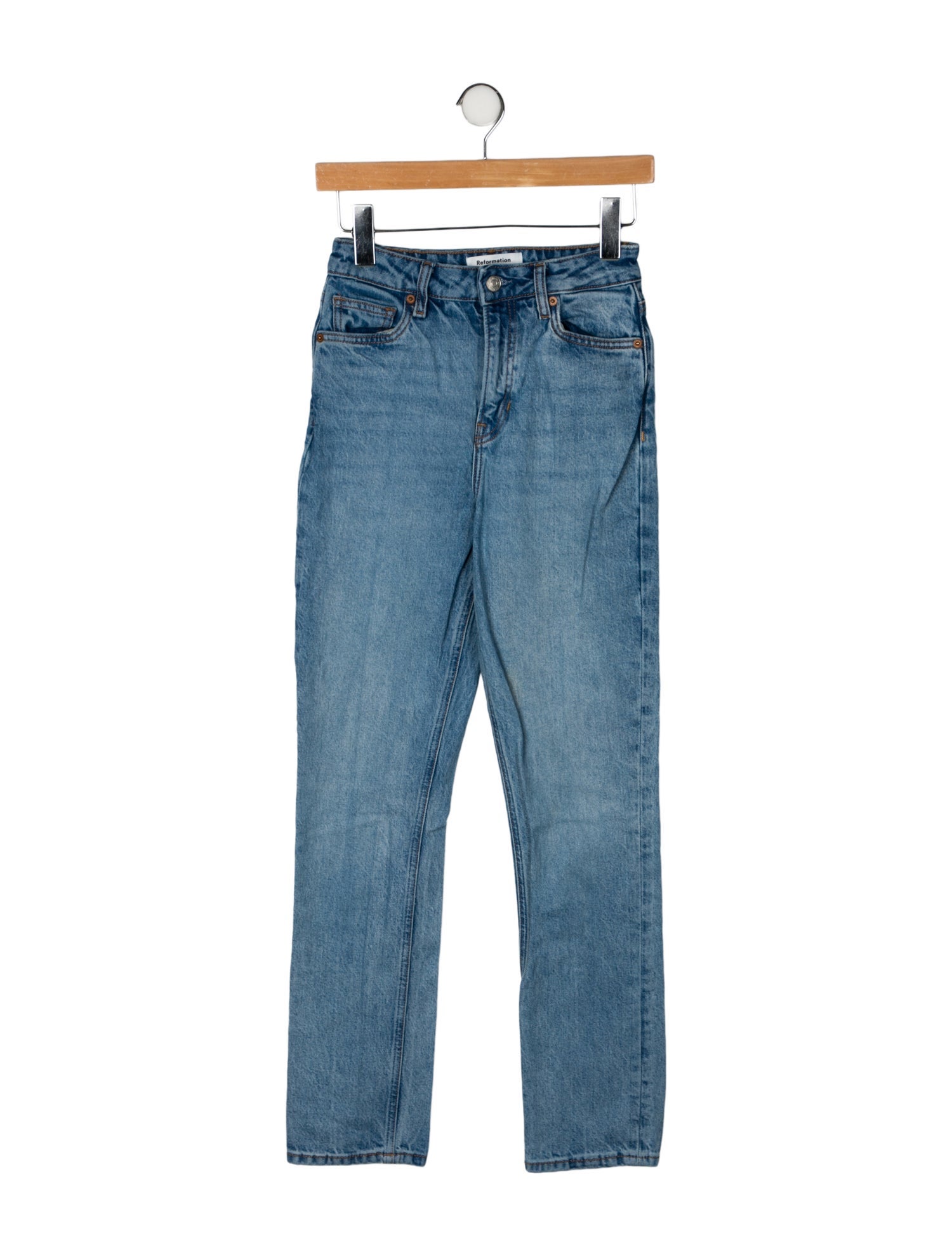 Reformation High-Rise Straight Leg Jeans