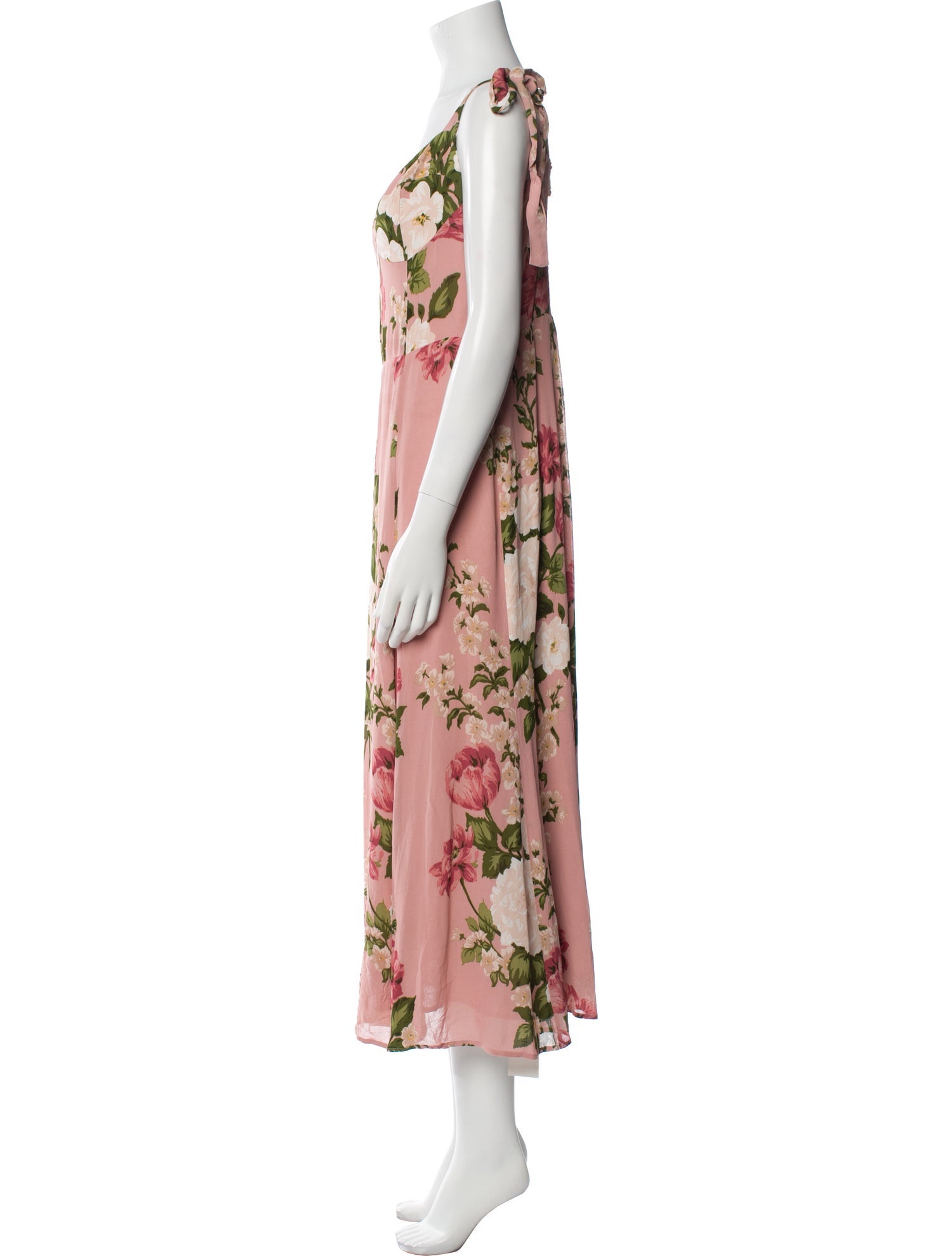 Reformation Floral Print Long Dress