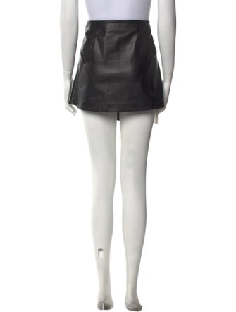 Reformation Leather Mini Skirt