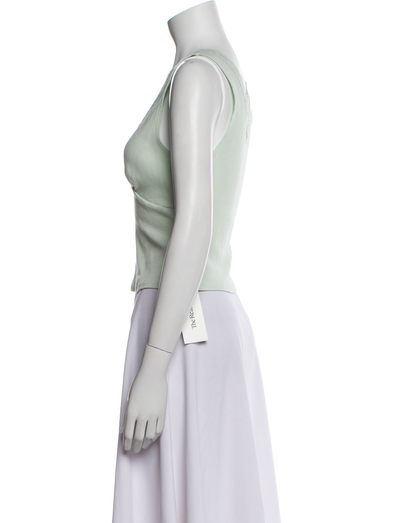 Reformation V-Neck Sleeveless Crop Top