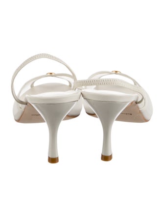 Reformation Leather Slingback Pumps