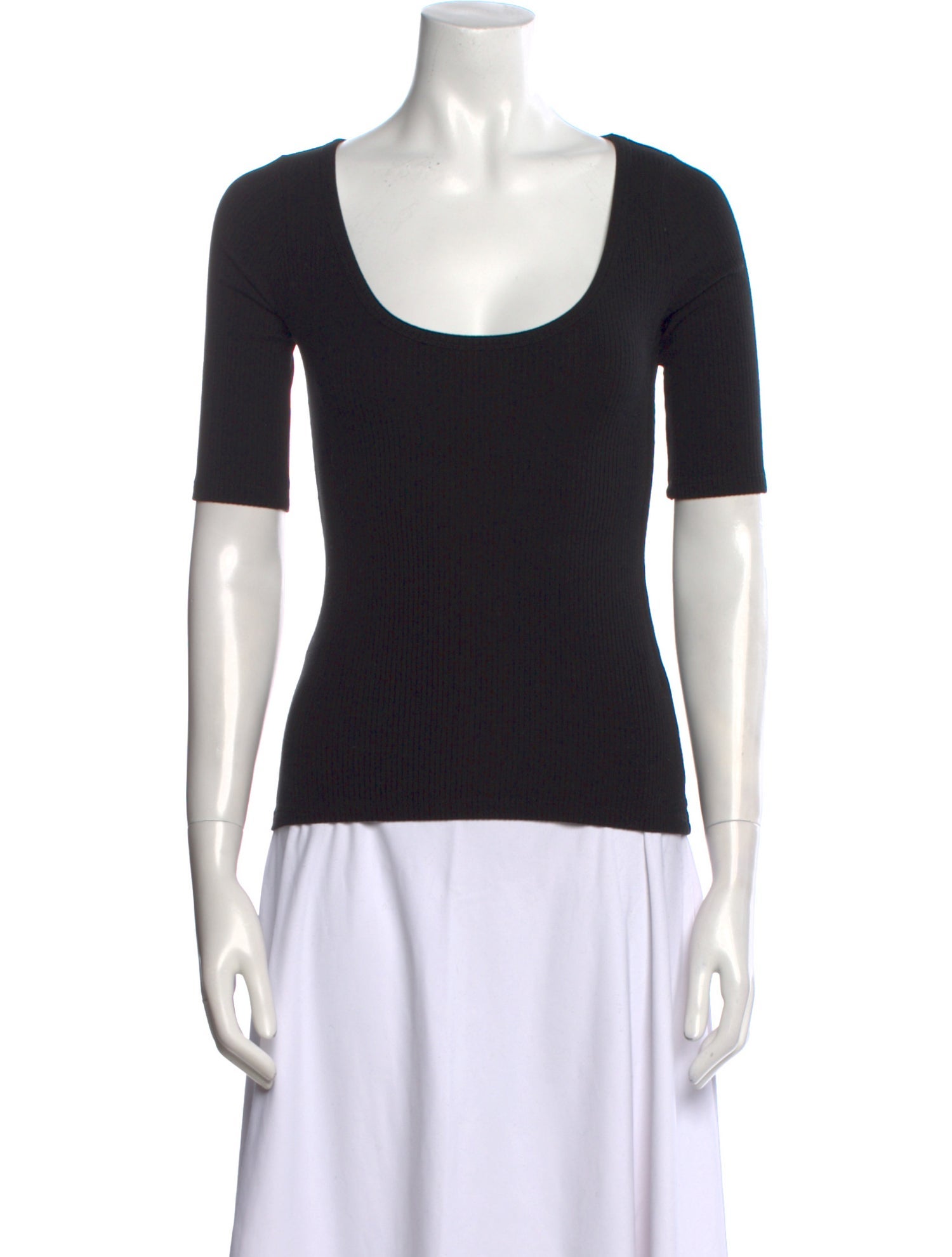 Reformation Scoop Neck Short Sleeve T-Shirt