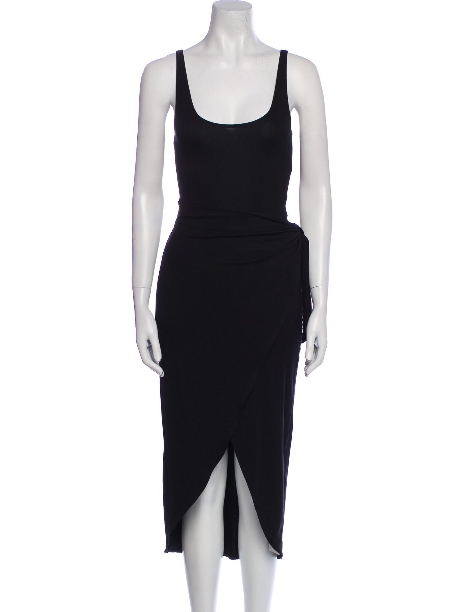 Reformation Scoop Neck Midi Length Dress