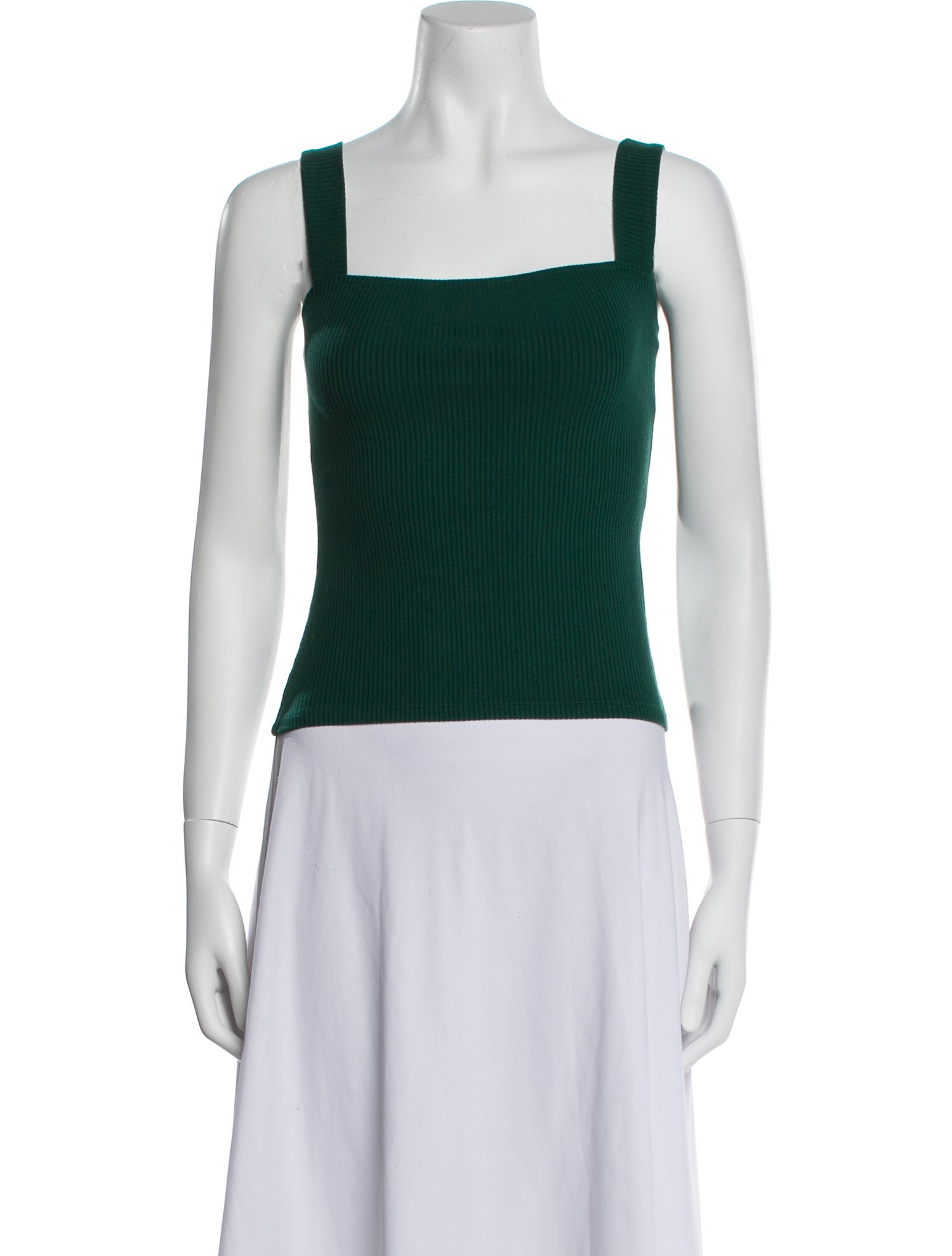 Reformation Square Neckline Sleeveless Crop Top