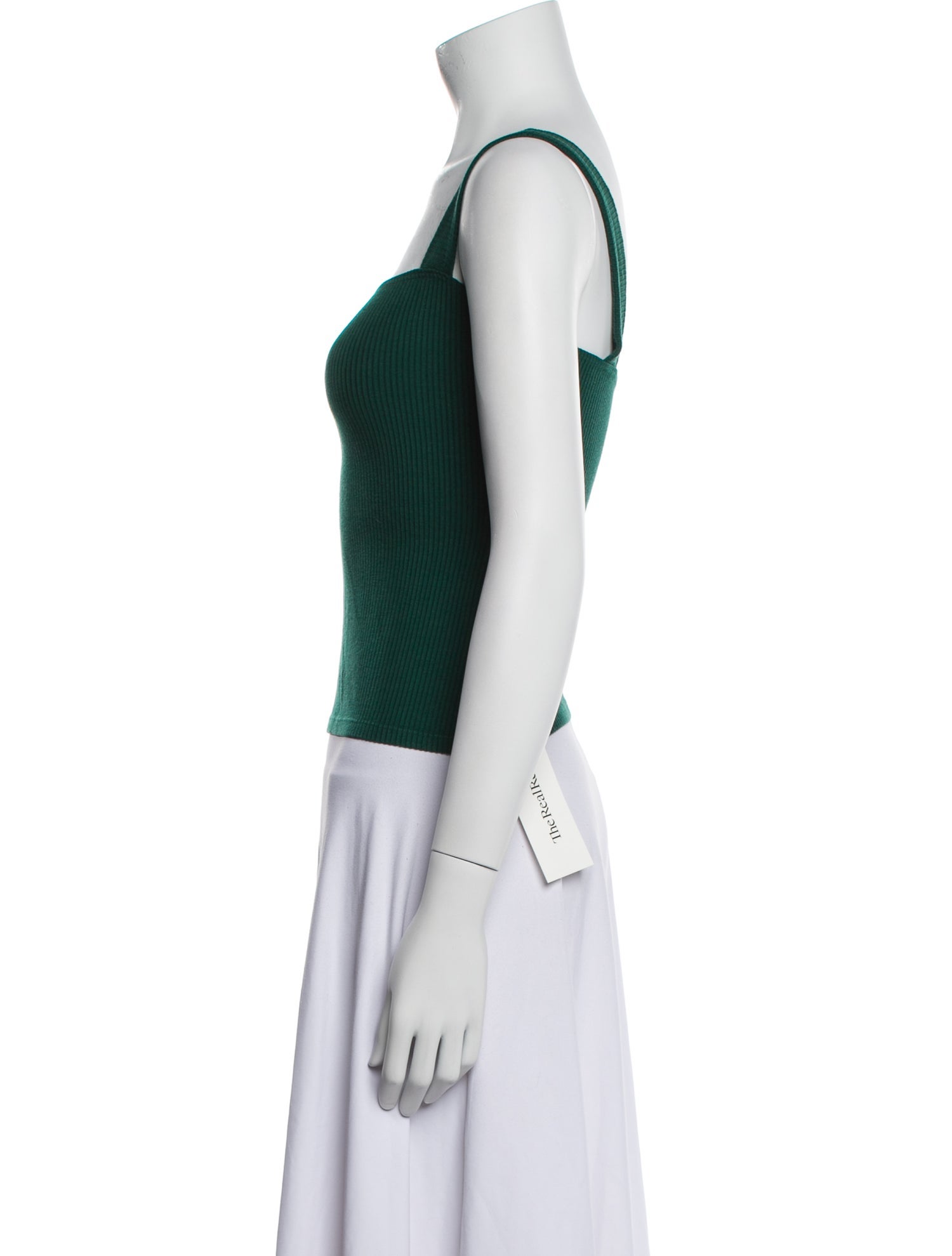 Reformation Square Neckline Sleeveless Crop Top