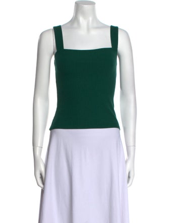 Reformation Square Neckline Sleeveless Crop Top
