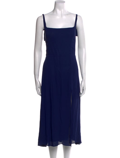 Reformation Square Neckline Knee-Length Dress