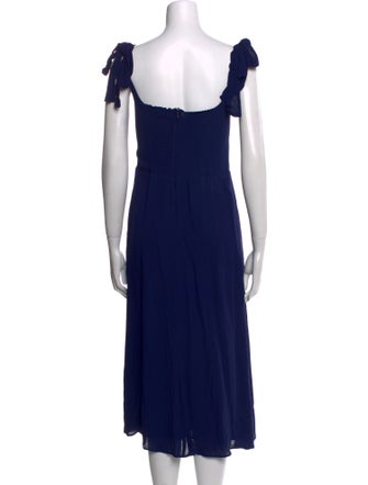 Reformation Square Neckline Knee-Length Dress