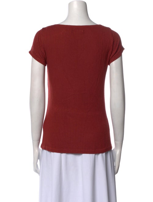 Reformation Square Neckline Short Sleeve Top