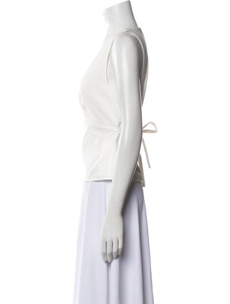 Reformation V-Neck Sleeveless Crop Top