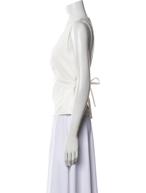 Reformation V-Neck Sleeveless Crop Top