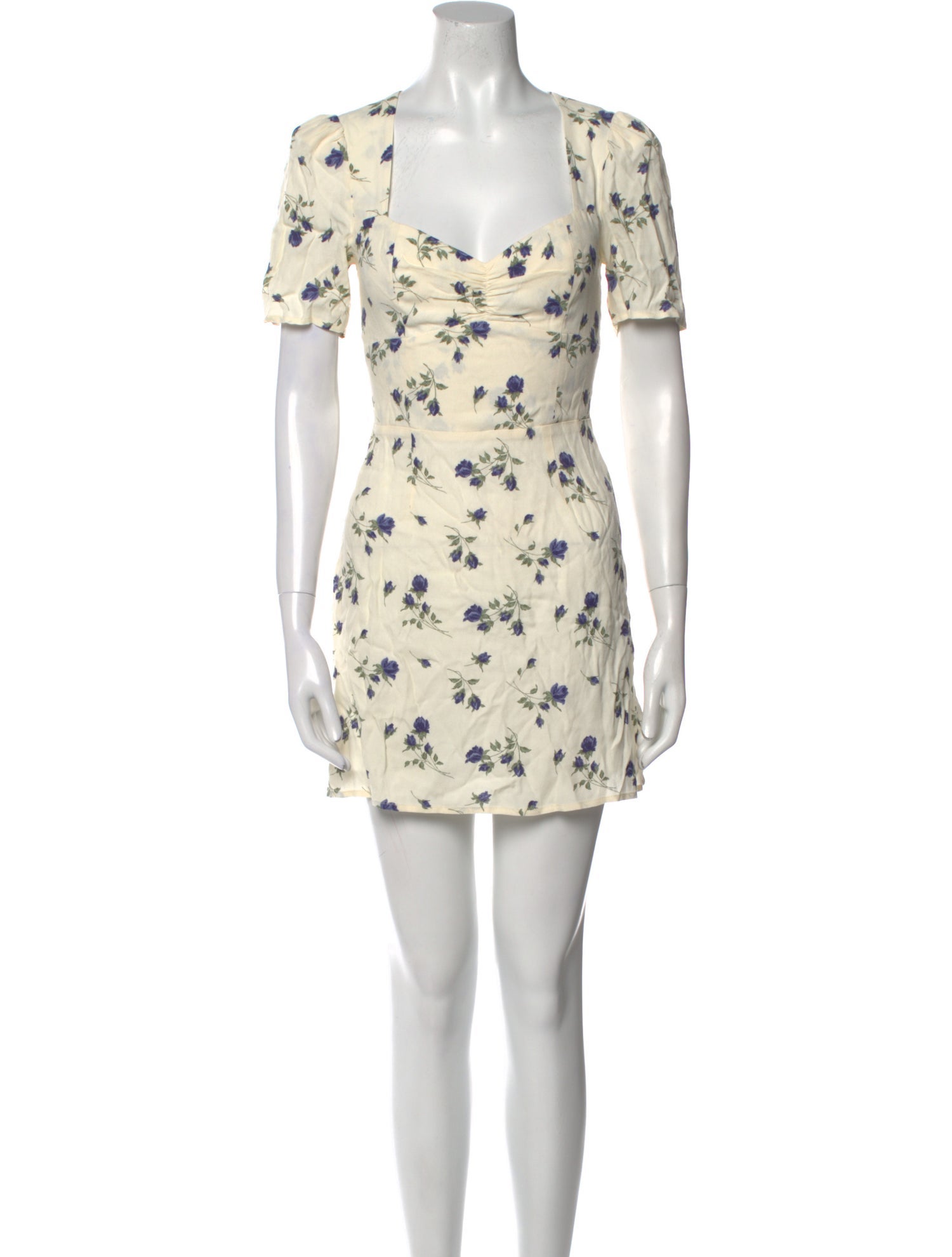 Reformation Floral Print Mini Dress