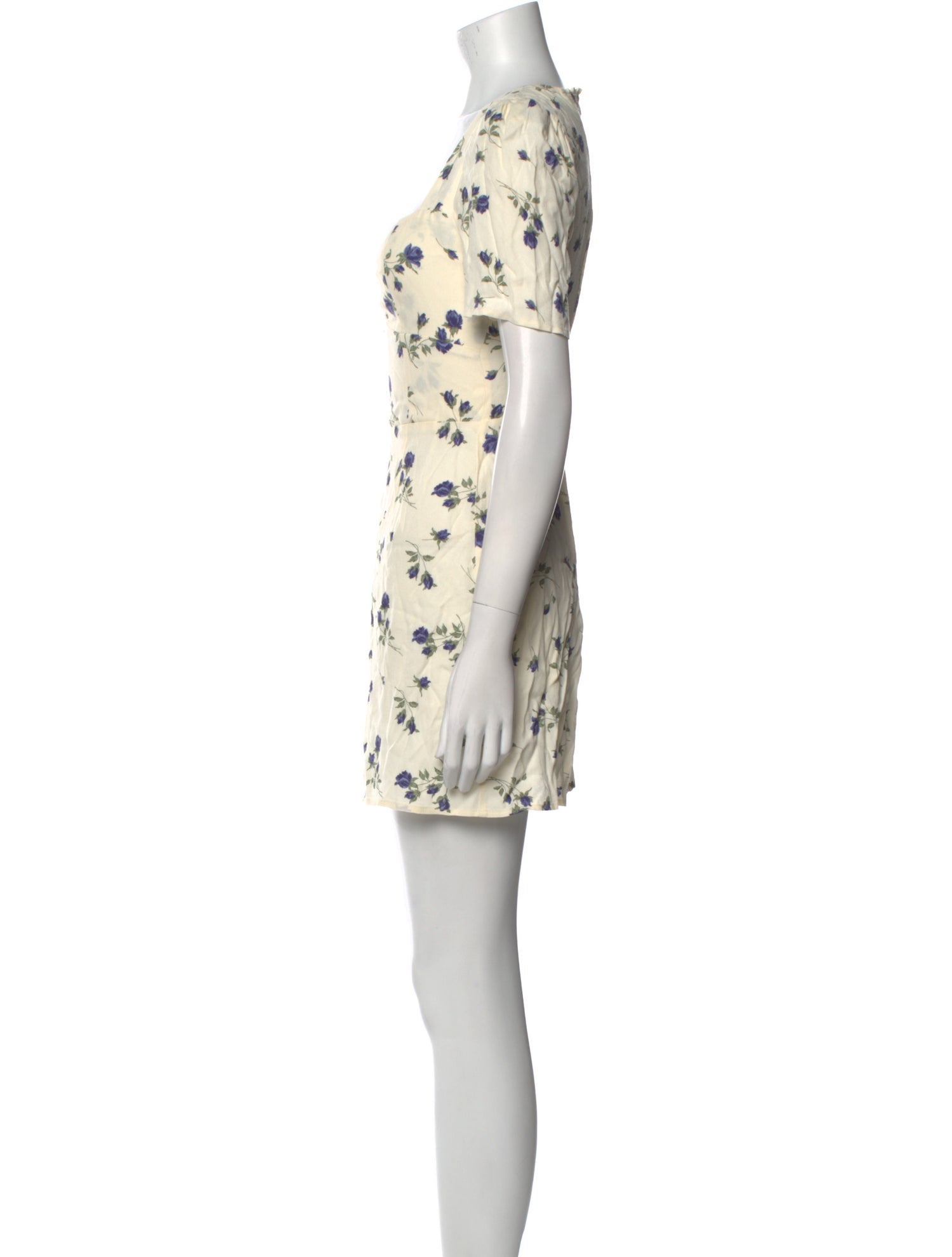 Reformation Floral Print Mini Dress