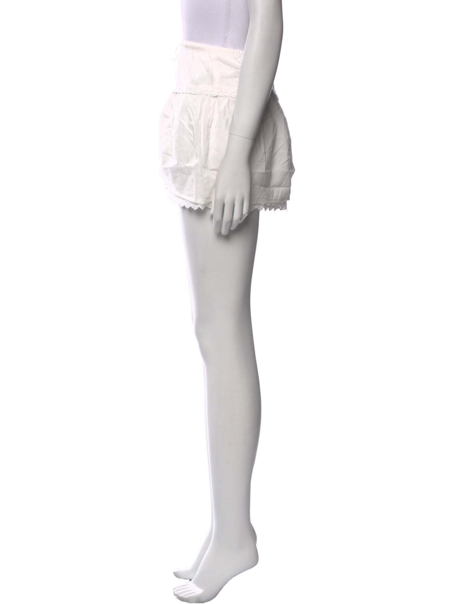 Reformation Ruffle Embellishment Mini Skirt