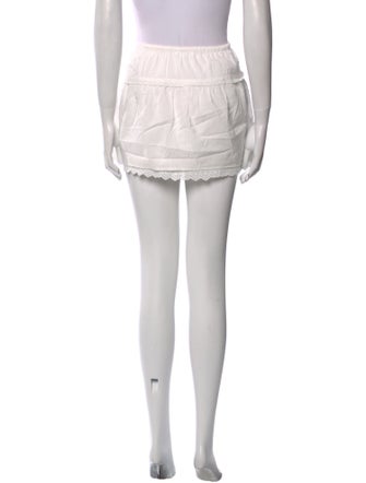 Reformation Ruffle Embellishment Mini Skirt