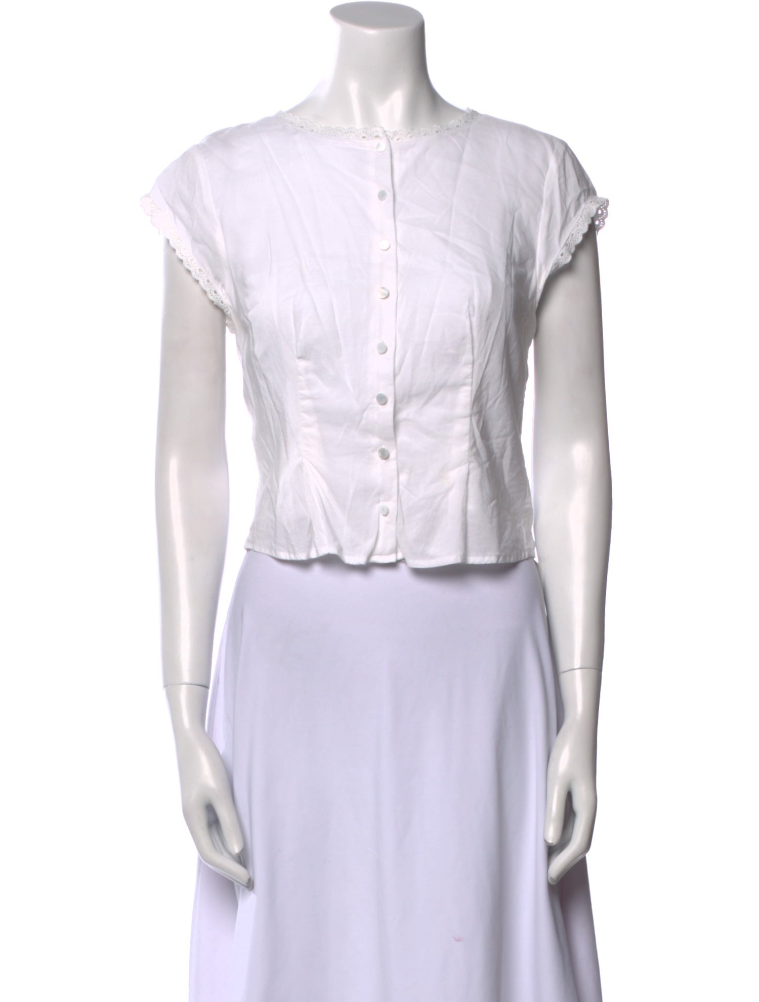 Reformation Bateau Neckline Short Sleeve Crop Top