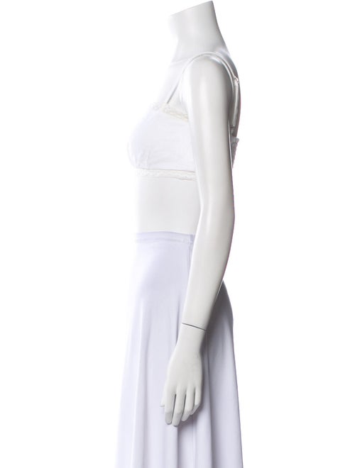 Reformation Linen Square Neckline Crop Top