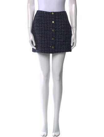 Reformation Plaid Print Mini Skirt