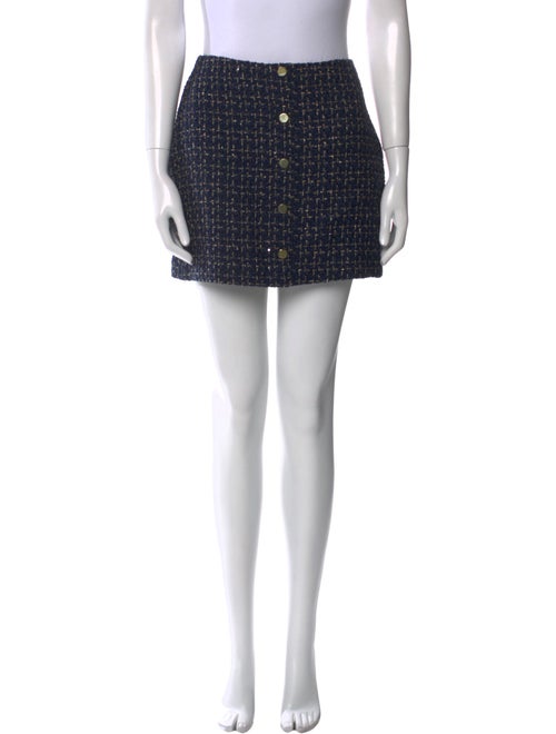 Reformation Plaid Print Mini Skirt