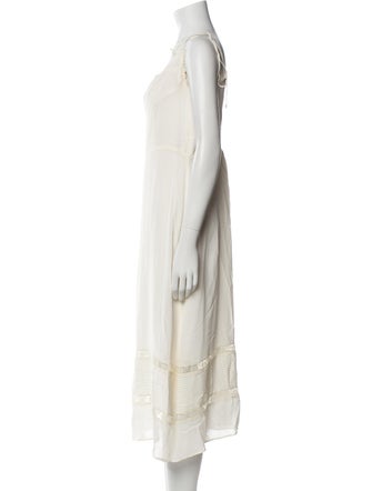 Reformation V-Neck Midi Length Dress