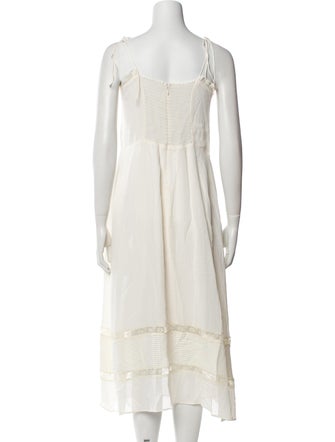 Reformation V-Neck Midi Length Dress