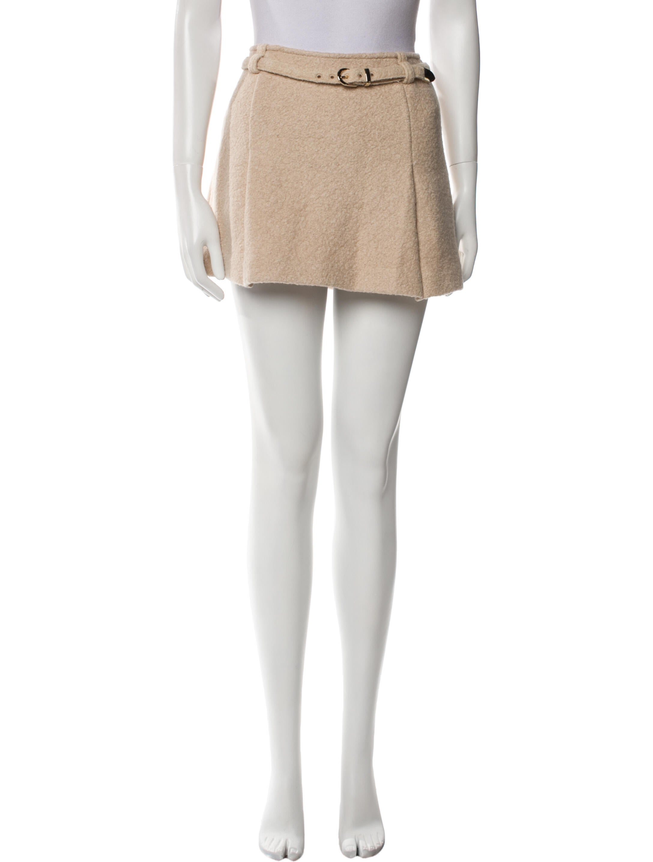 Reformation Wool Mini Skirt