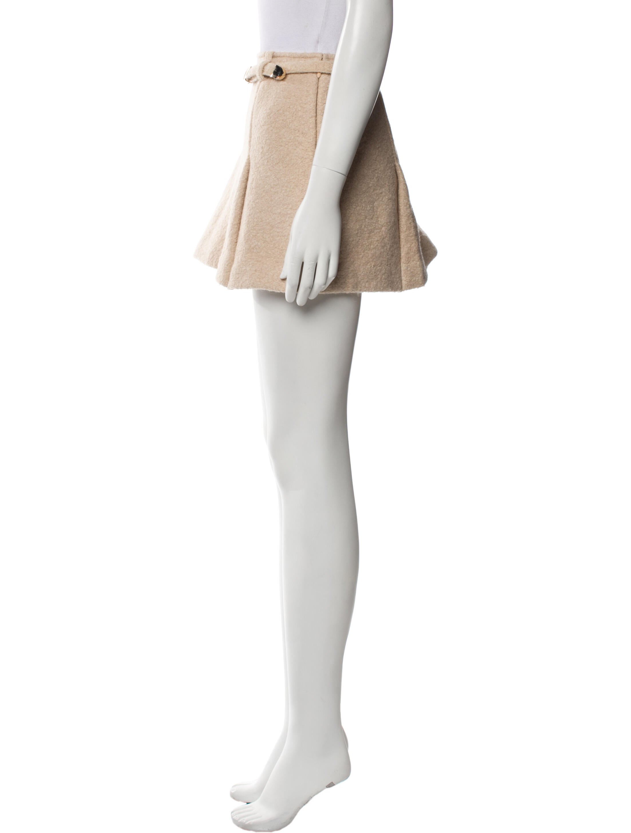 Reformation Wool Mini Skirt