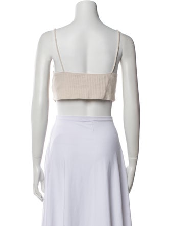 Reformation V-Neck Sleeveless Crop Top