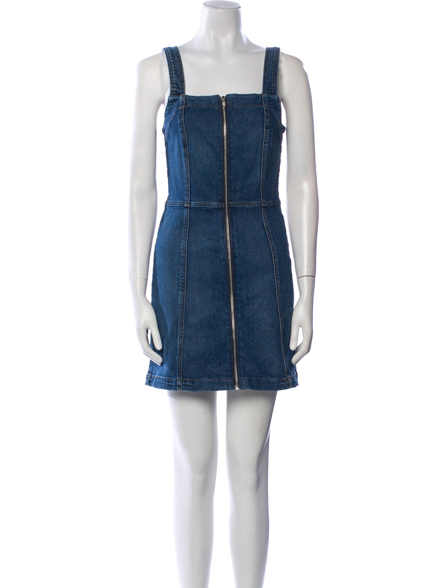 Reformation Square Neckline Mini Dress