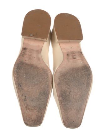 Reformation Leather Chain-Link Accents Loafers