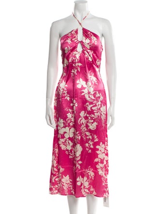 Reformation Silk Long Dress