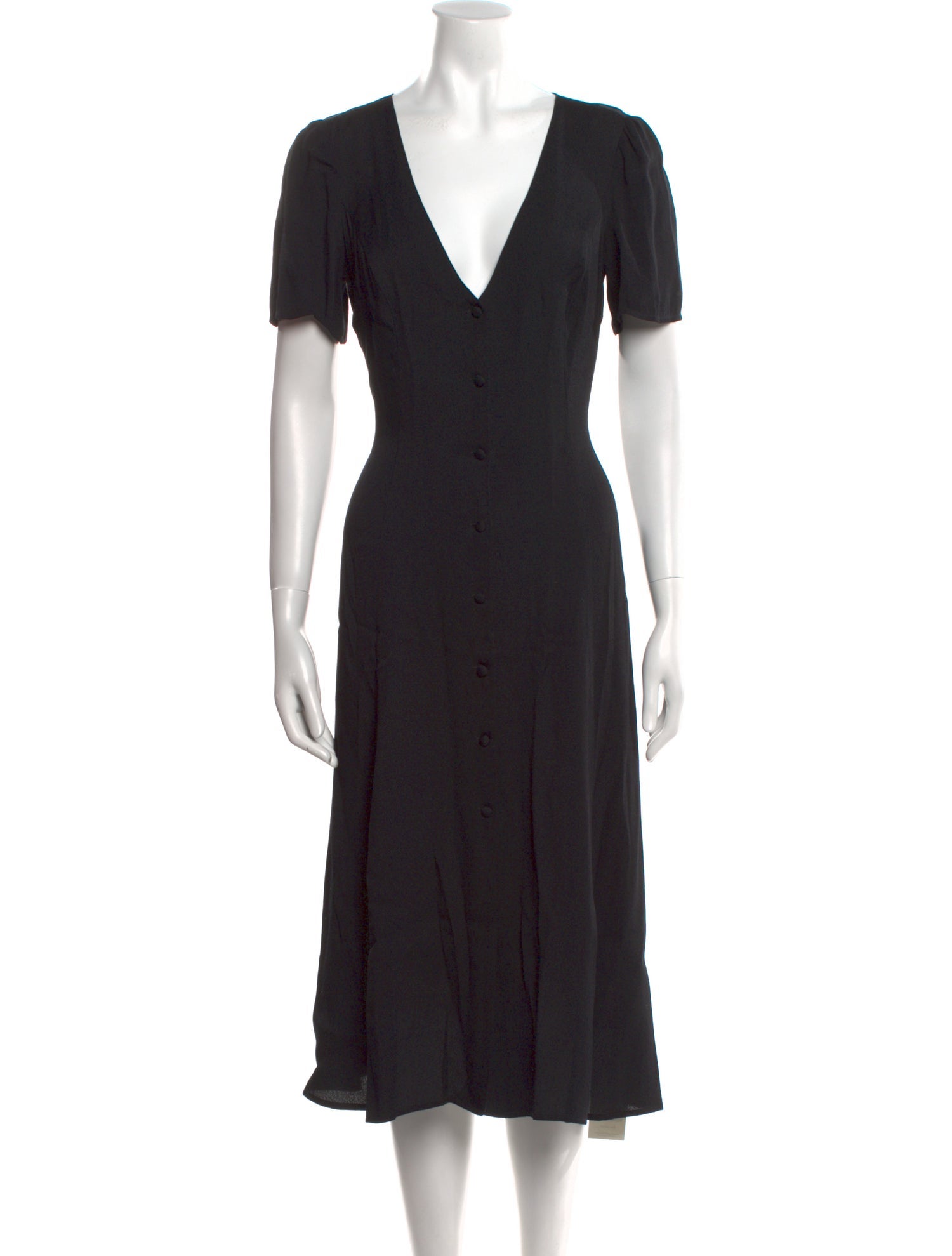 Reformation V-Neck Long Dress