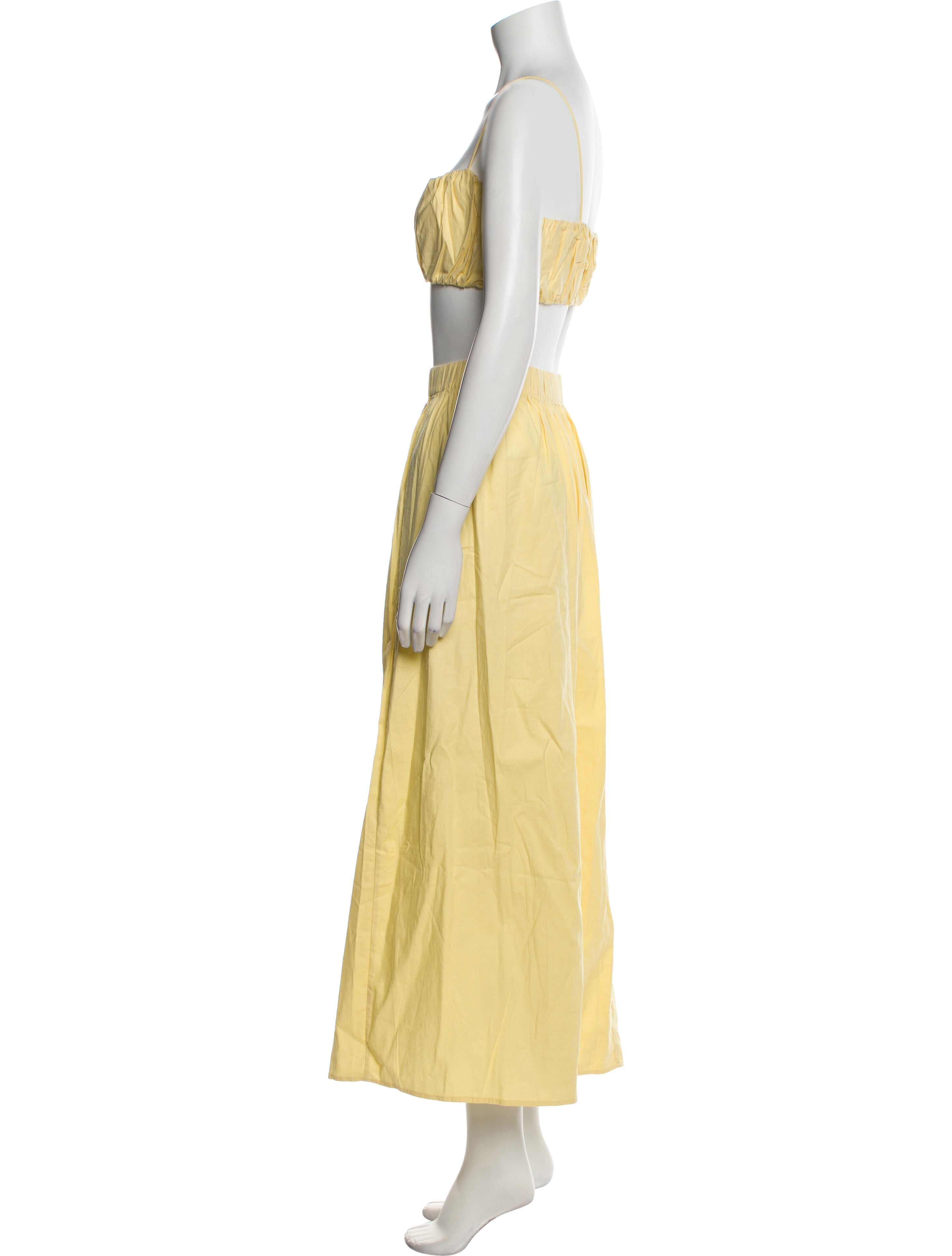 Reformation Pleated Accents Skirt Set