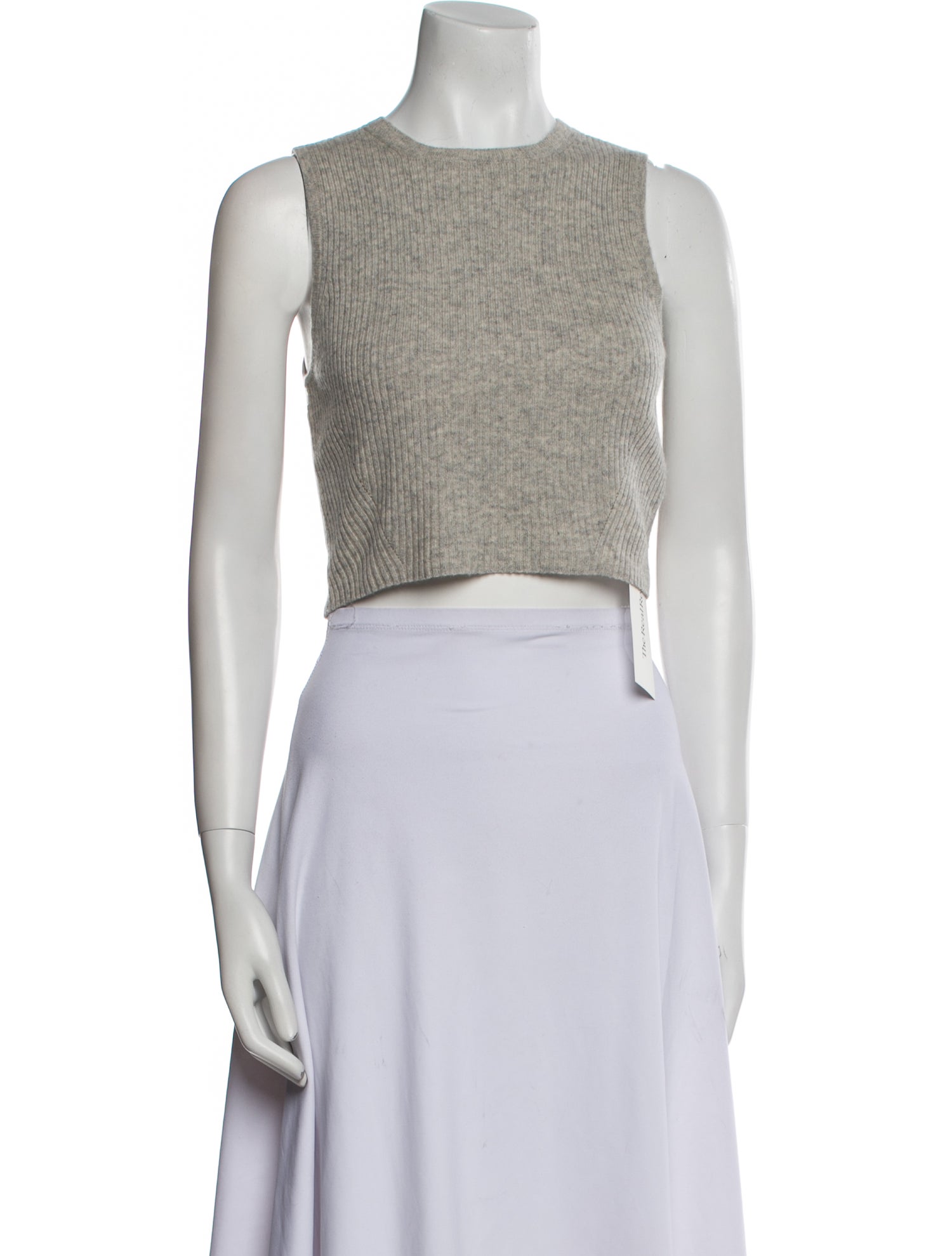 Reformation Cashmere Crew Neck Crop Top