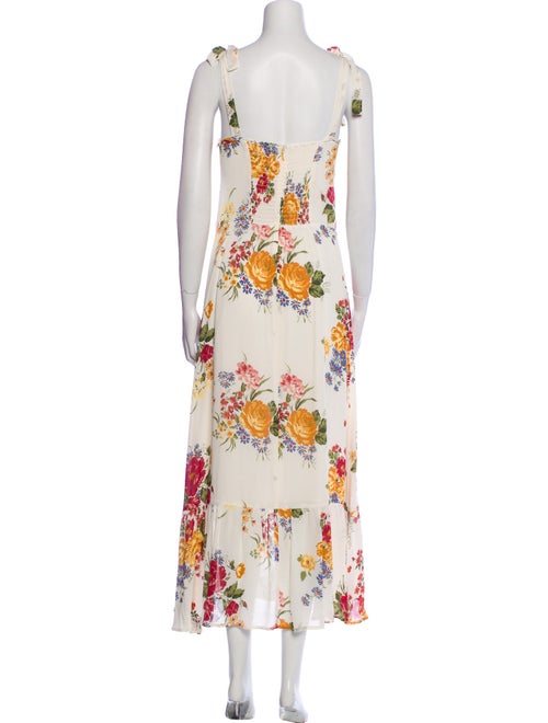Reformation Floral Print Long Dress
