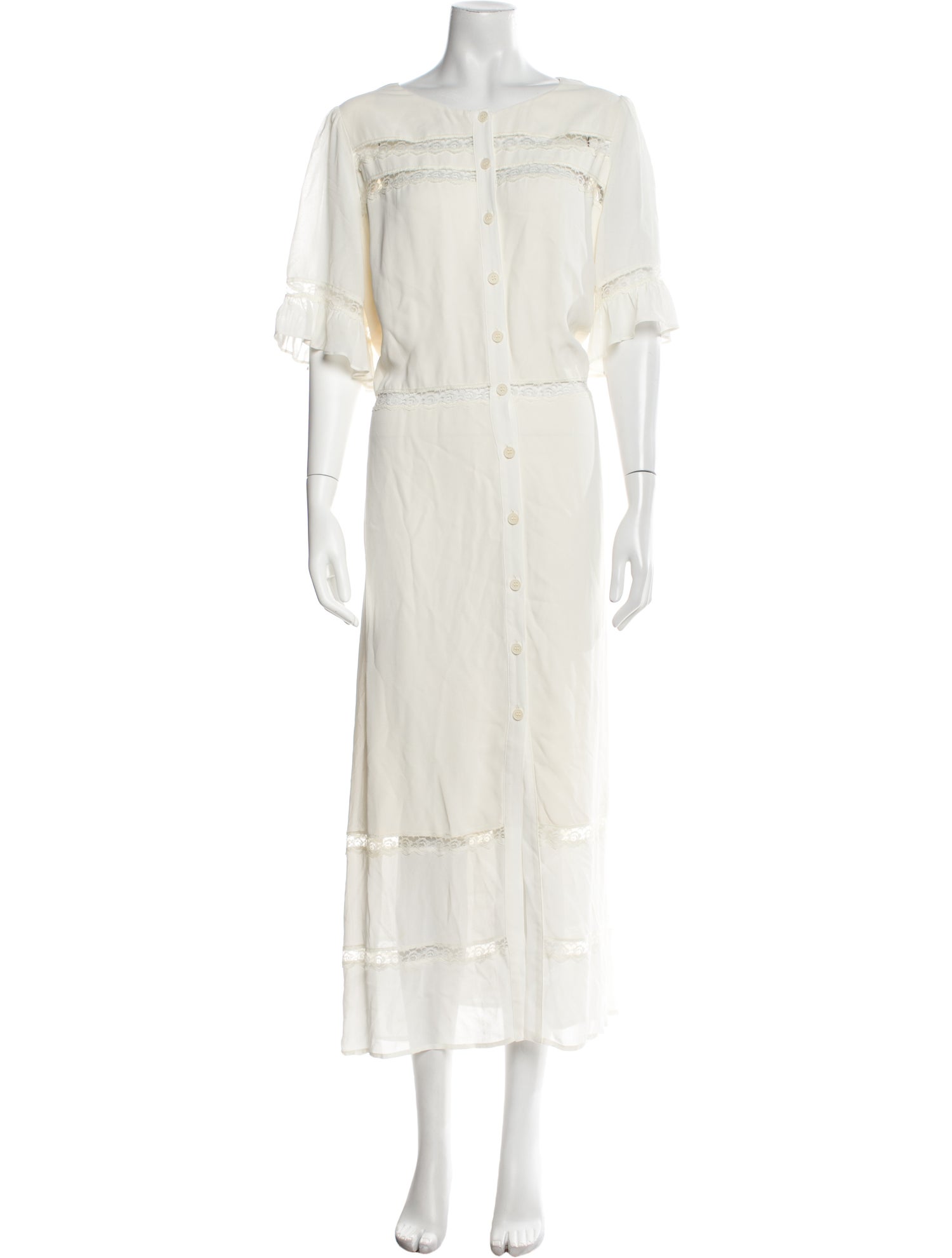 Reformation Square Neckline Long Dress