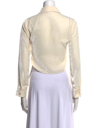 Reformation Long Sleeve Button-Up Top