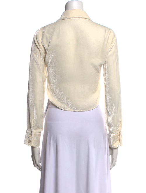 Reformation Long Sleeve Button-Up Top